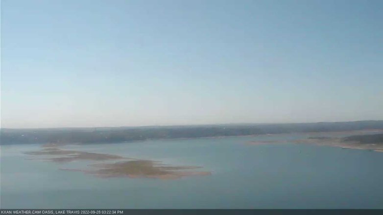 Lake Travis webcam, September 28, 2022 3:25 PM CT