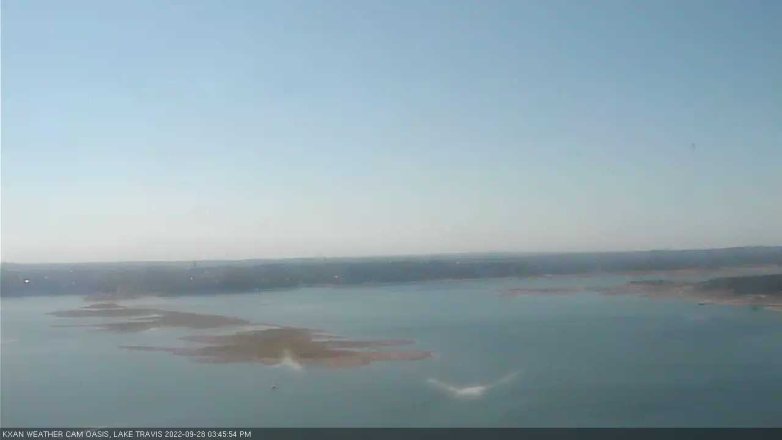 Lake Travis webcam, September 28, 2022 3:45 PM CT
