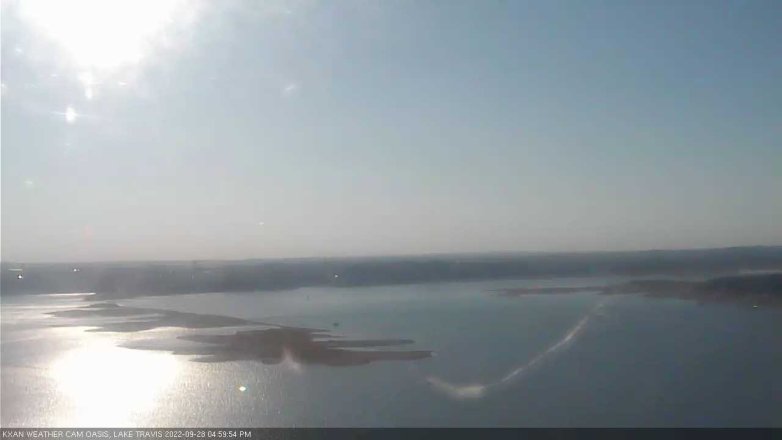 Lake Travis webcam, September 28, 2022 5:00 PM CT