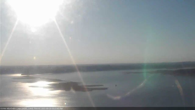 Lake Travis webcam, September 28, 2022 5:25 PM CT