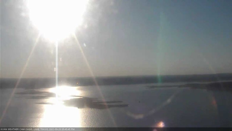 Lake Travis webcam, September 28, 2022 5:45 PM CT