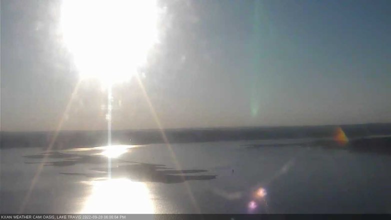 Lake Travis webcam, September 28, 2022 6:00 PM CT