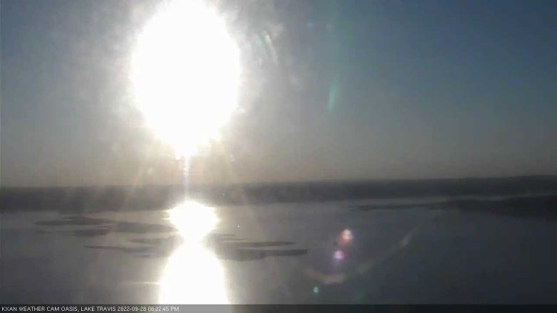 Lake Travis webcam, September 28, 2022 6:25 PM CT