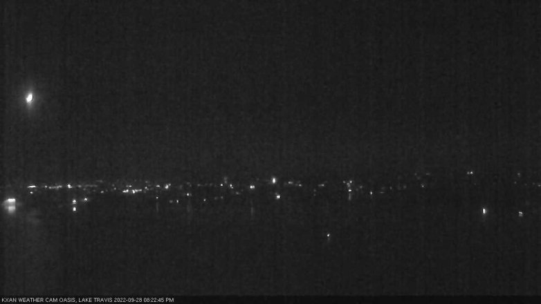Lake Travis webcam, September 28, 2022 8:25 PM CT
