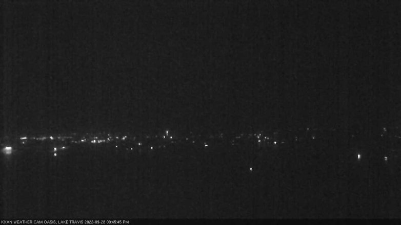 Lake Travis webcam, September 28, 2022 9:45 PM CT
