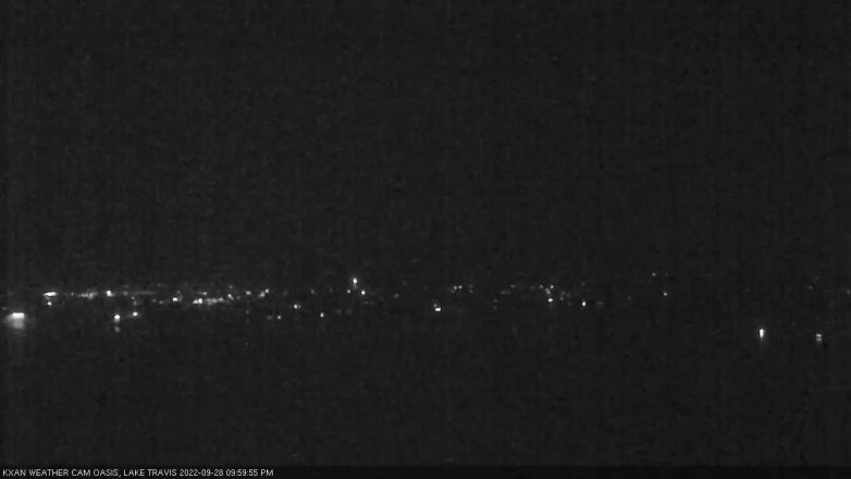 Lake Travis webcam, September 28, 2022 10:00 PM CT