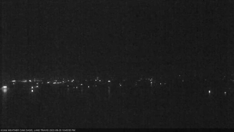 Lake Travis webcam, September 28, 2022 10:45 PM CT