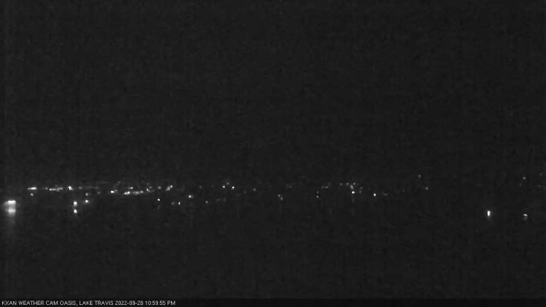 Lake Travis webcam, September 28, 2022 11:00 PM CT