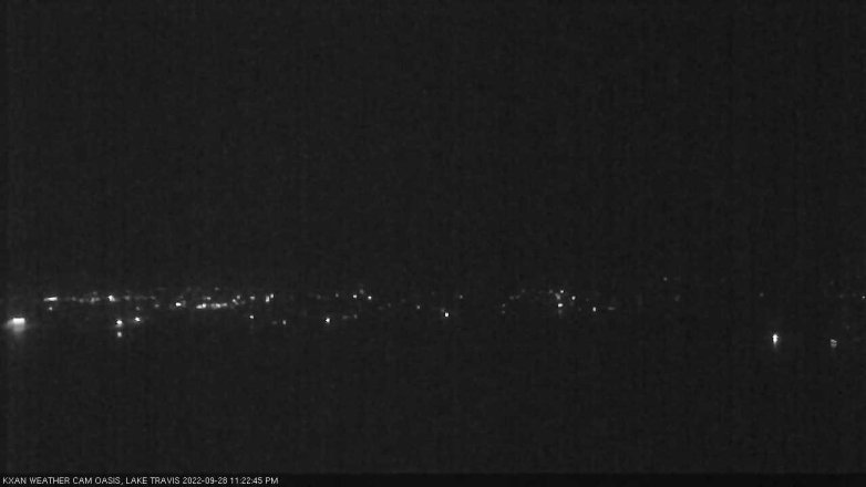 Lake Travis webcam, September 28, 2022 11:25 PM CT