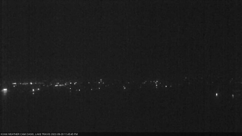 Lake Travis webcam, September 28, 2022 11:45 PM CT