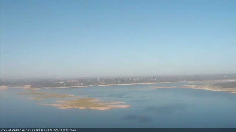 Lake Travis webcam, September 29, 2022 9:25 AM CT