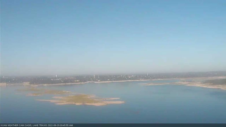 Lake Travis webcam, September 29, 2022 9:45 AM CT