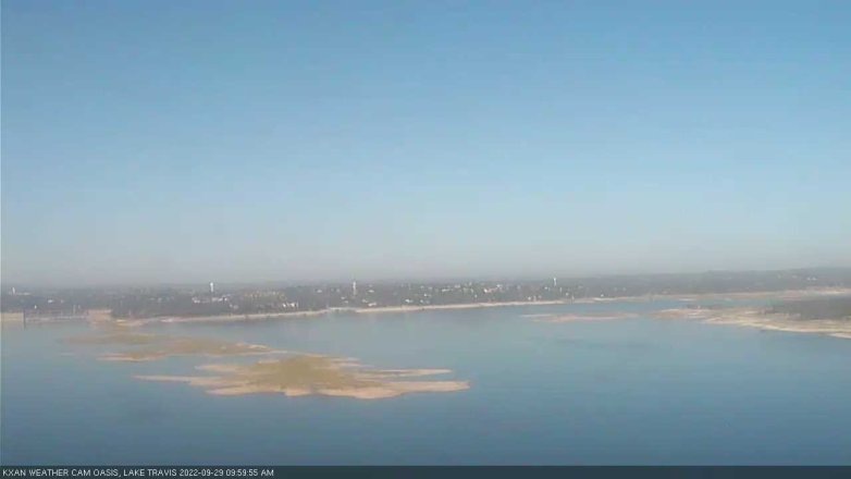 Lake Travis webcam, September 29, 2022 10:00 AM CT