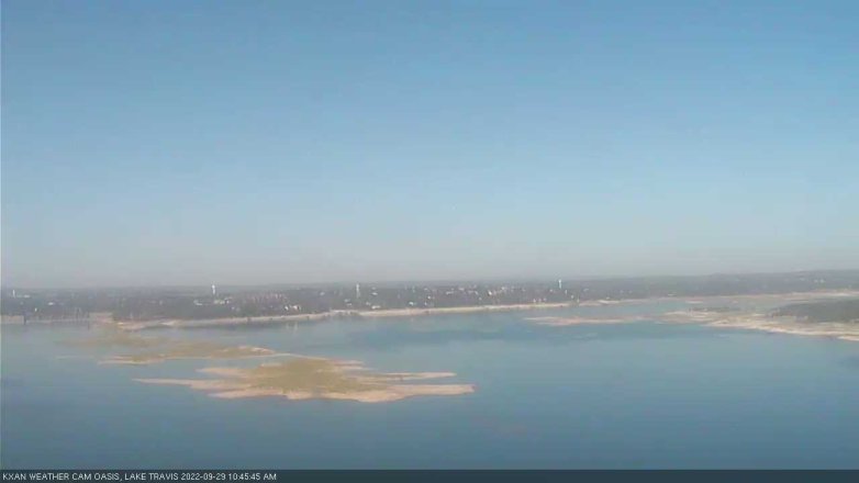 Lake Travis webcam, September 29, 2022 10:45 AM CT