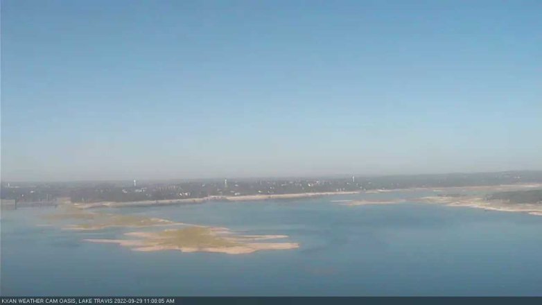Lake Travis webcam, September 29, 2022 11:00 AM CT