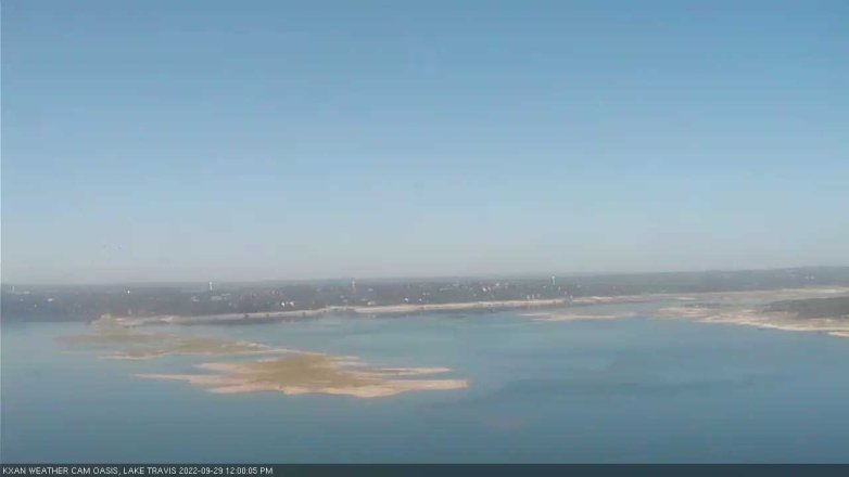 Lake Travis webcam, September 29, 2022 12:00 PM CT