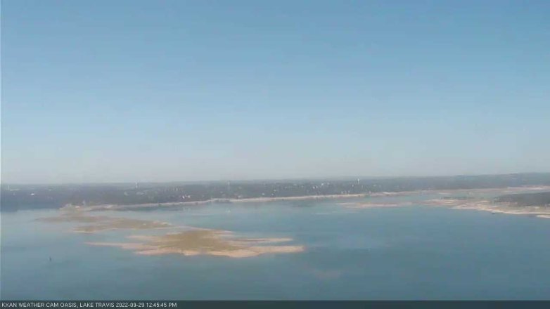 Lake Travis webcam, September 29, 2022 12:45 PM CT