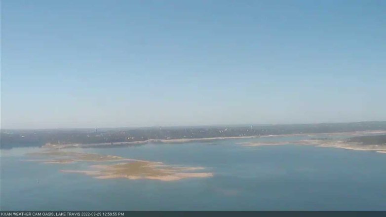 Lake Travis webcam, September 29, 2022 1:00 PM CT