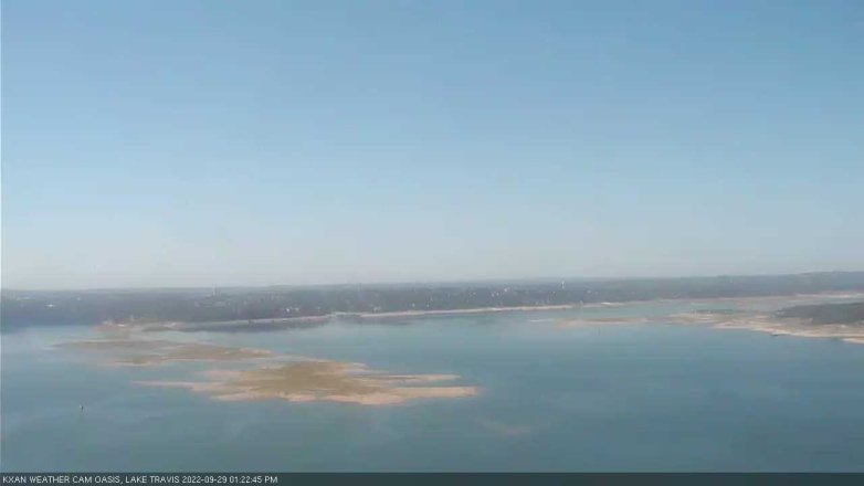 Lake Travis webcam, September 29, 2022 1:25 PM CT