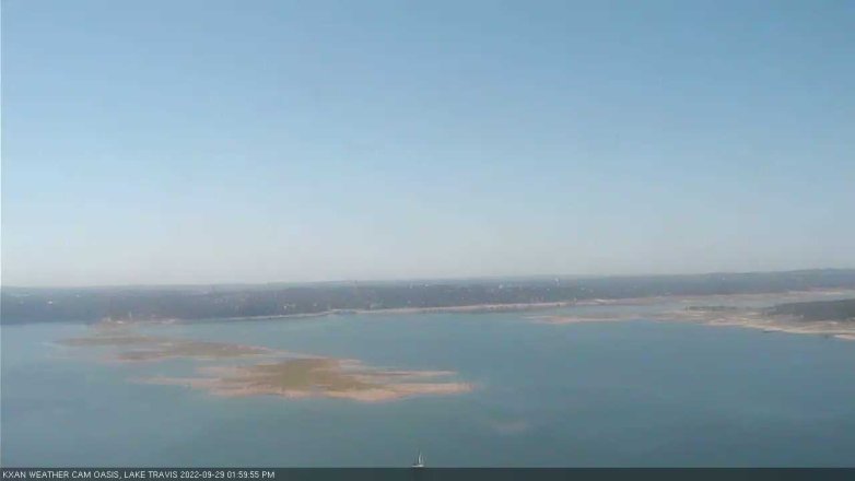 Lake Travis webcam, September 29, 2022 2:00 PM CT