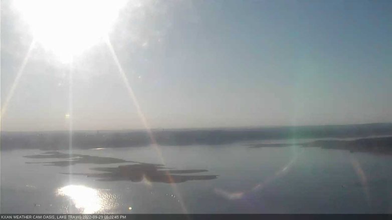 Lake Travis webcam, September 29, 2022 5:25 PM CT
