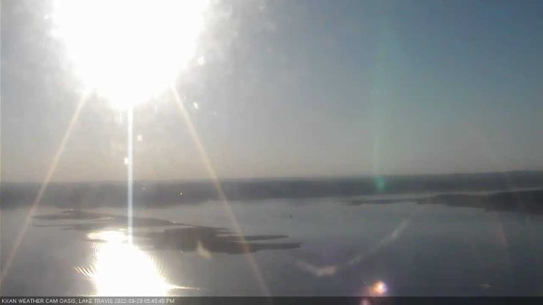 Lake Travis webcam, September 29, 2022 5:45 PM CT