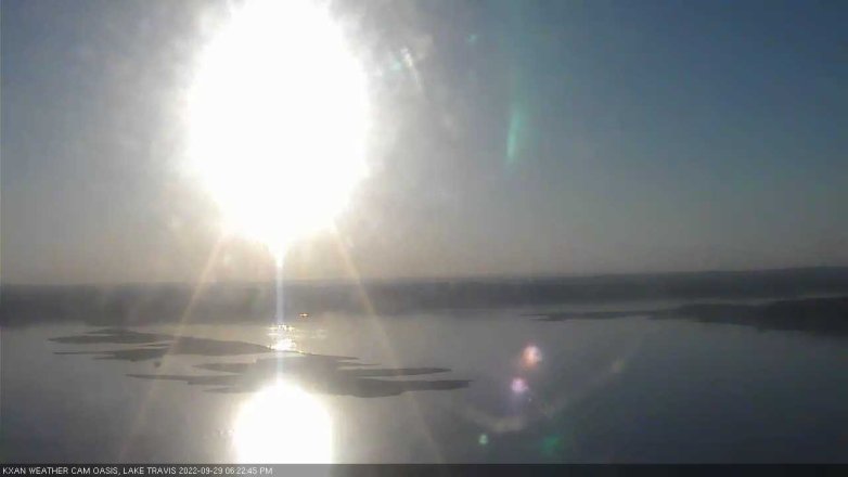 Lake Travis webcam, September 29, 2022 6:25 PM CT