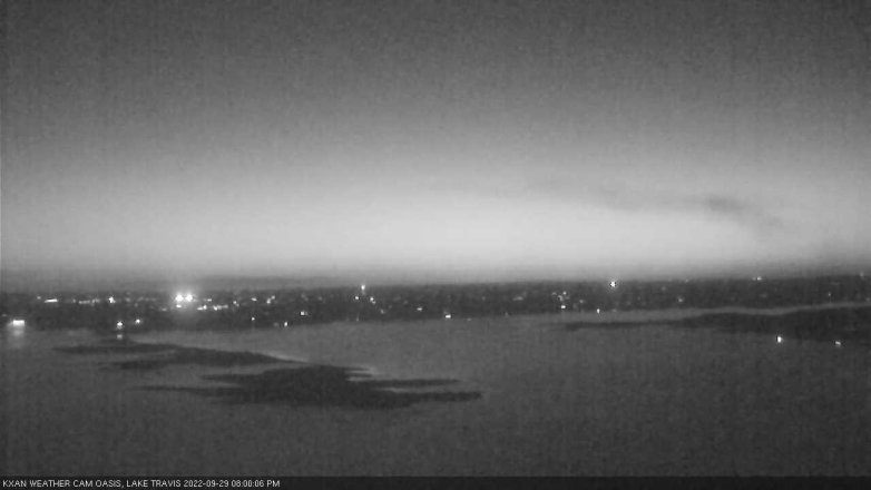 Lake Travis webcam, September 29, 2022 8:00 PM CT