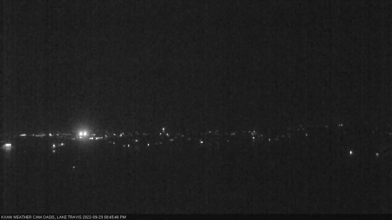Lake Travis webcam, September 29, 2022 8:45 PM CT