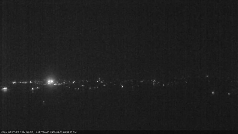 Lake Travis webcam, September 29, 2022 9:00 PM CT