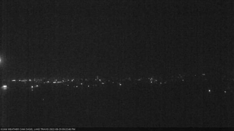Lake Travis webcam, September 29, 2022 9:25 PM CT