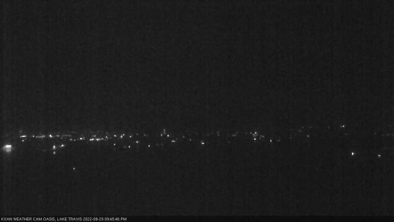 Lake Travis webcam, September 29, 2022 9:45 PM CT