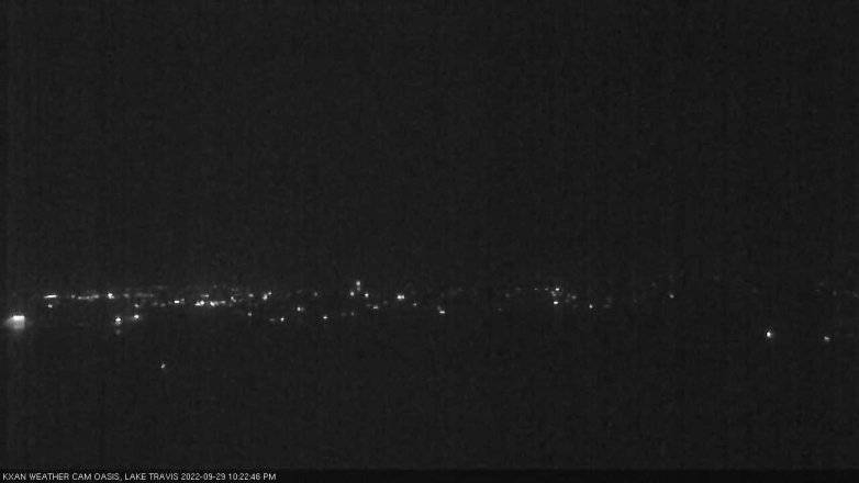 Lake Travis webcam, September 29, 2022 10:25 PM CT