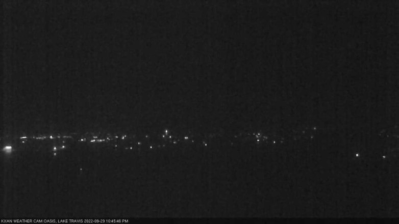 Lake Travis webcam, September 29, 2022 10:45 PM CT