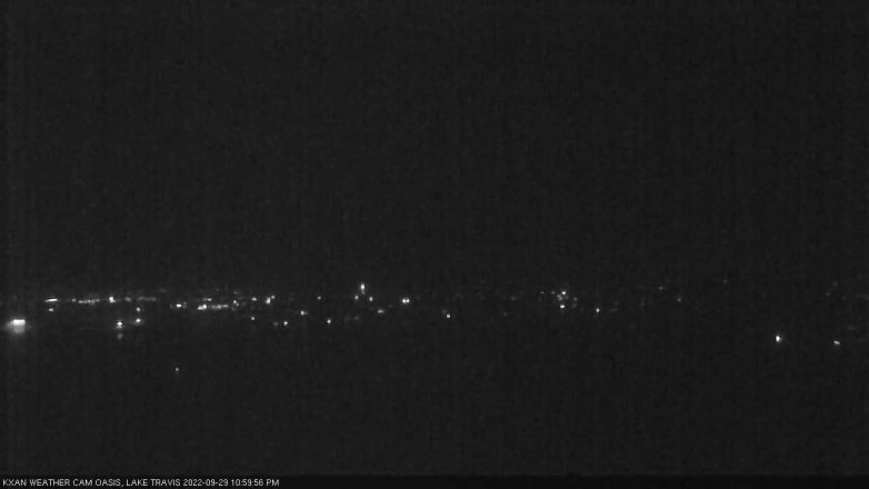 Lake Travis webcam, September 29, 2022 11:00 PM CT