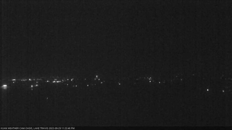 Lake Travis webcam, September 29, 2022 11:25 PM CT