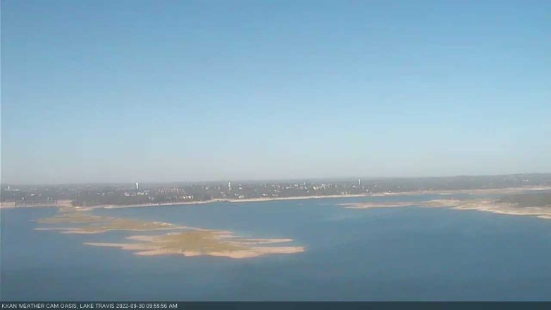 Lake Travis webcam, September 30, 2022 10:00 AM CT