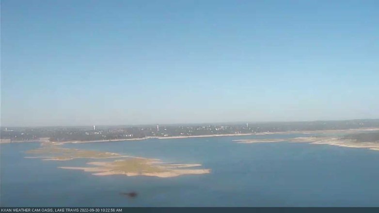Lake Travis webcam, September 30, 2022 10:25 AM CT