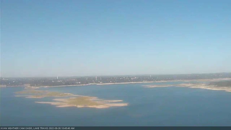 Lake Travis webcam, September 30, 2022 10:45 AM CT
