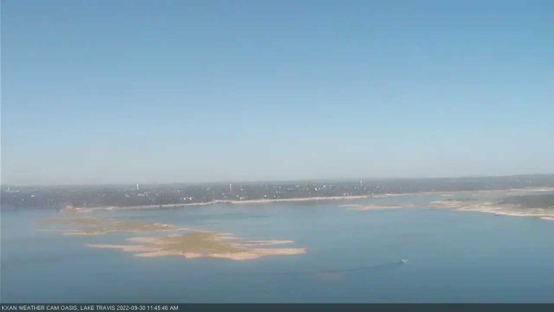 Lake Travis webcam, September 30, 2022 11:45 AM CT