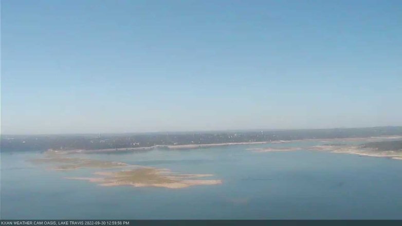 Lake Travis webcam, September 30, 2022 1:00 PM CT