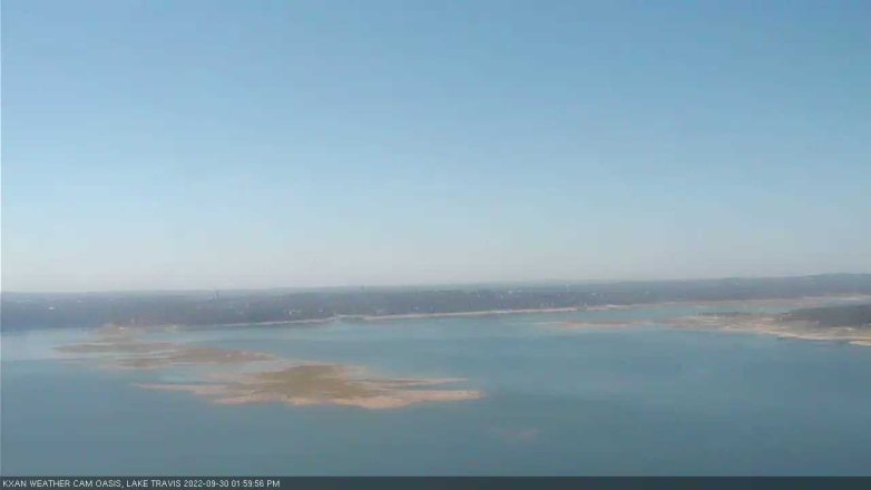 Lake Travis webcam, September 30, 2022 2:00 PM CT