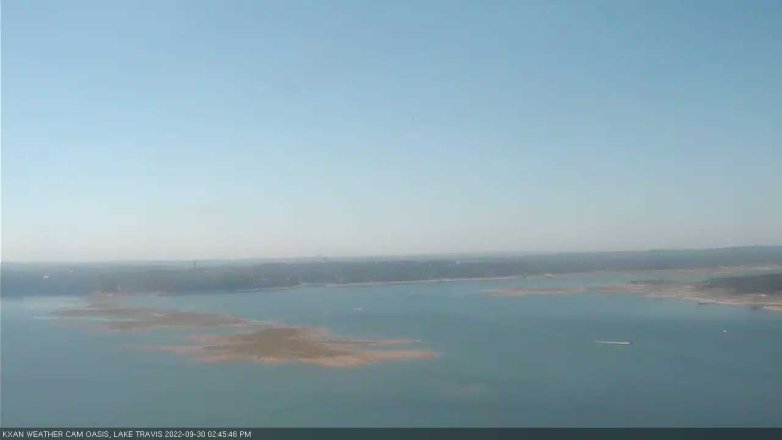 Lake Travis webcam, September 30, 2022 2:45 PM CT