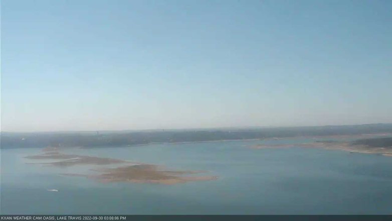 Lake Travis webcam, September 30, 2022 3:00 PM CT