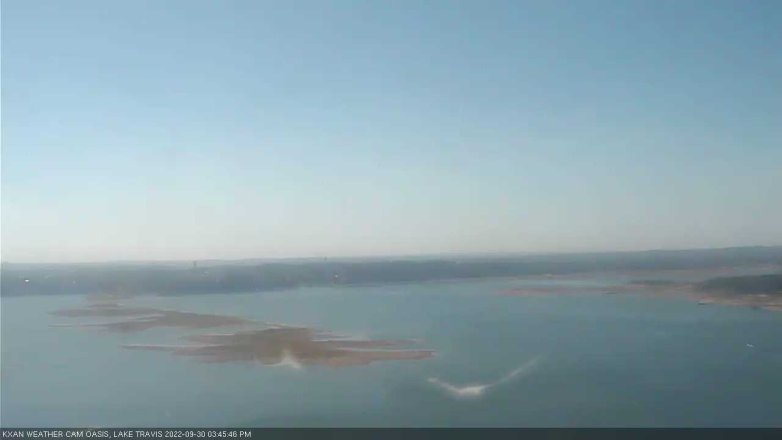 Lake Travis webcam, September 30, 2022 3:45 PM CT