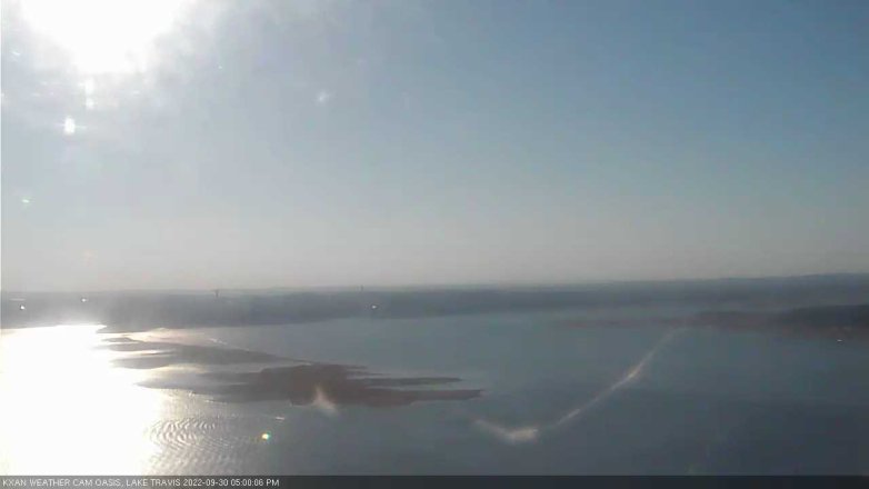 Lake Travis webcam, September 30, 2022 5:00 PM CT