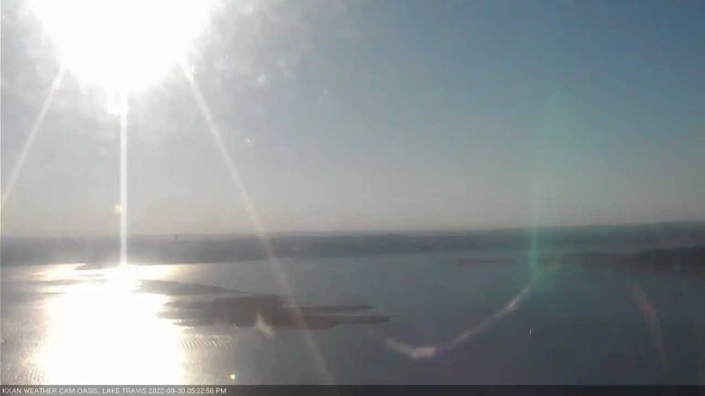 Lake Travis webcam, September 30, 2022 5:25 PM CT