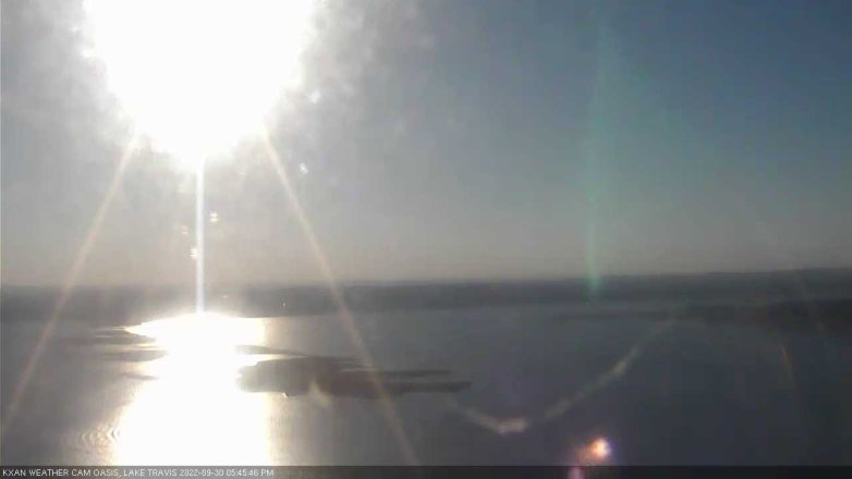Lake Travis webcam, September 30, 2022 5:45 PM CT