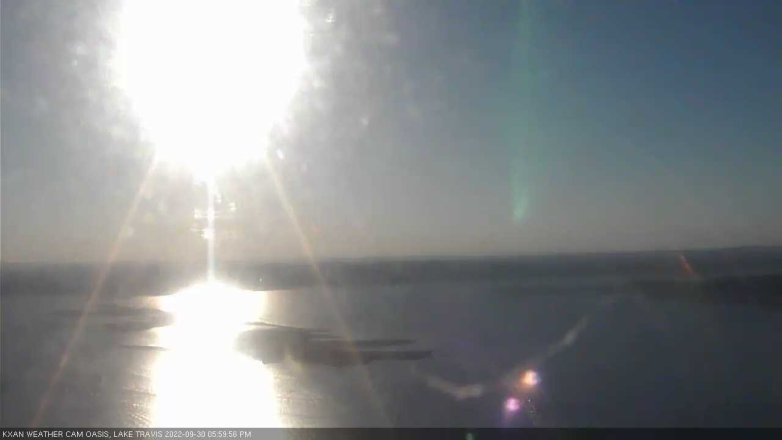 Lake Travis webcam, September 30, 2022 6:00 PM CT