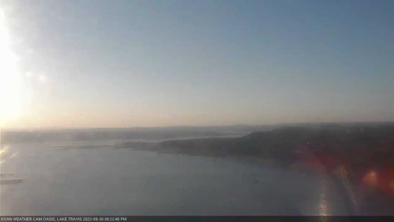 Lake Travis webcam, September 30, 2022 6:25 PM CT
